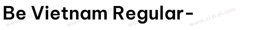 Be Vietnam Regular字体转换